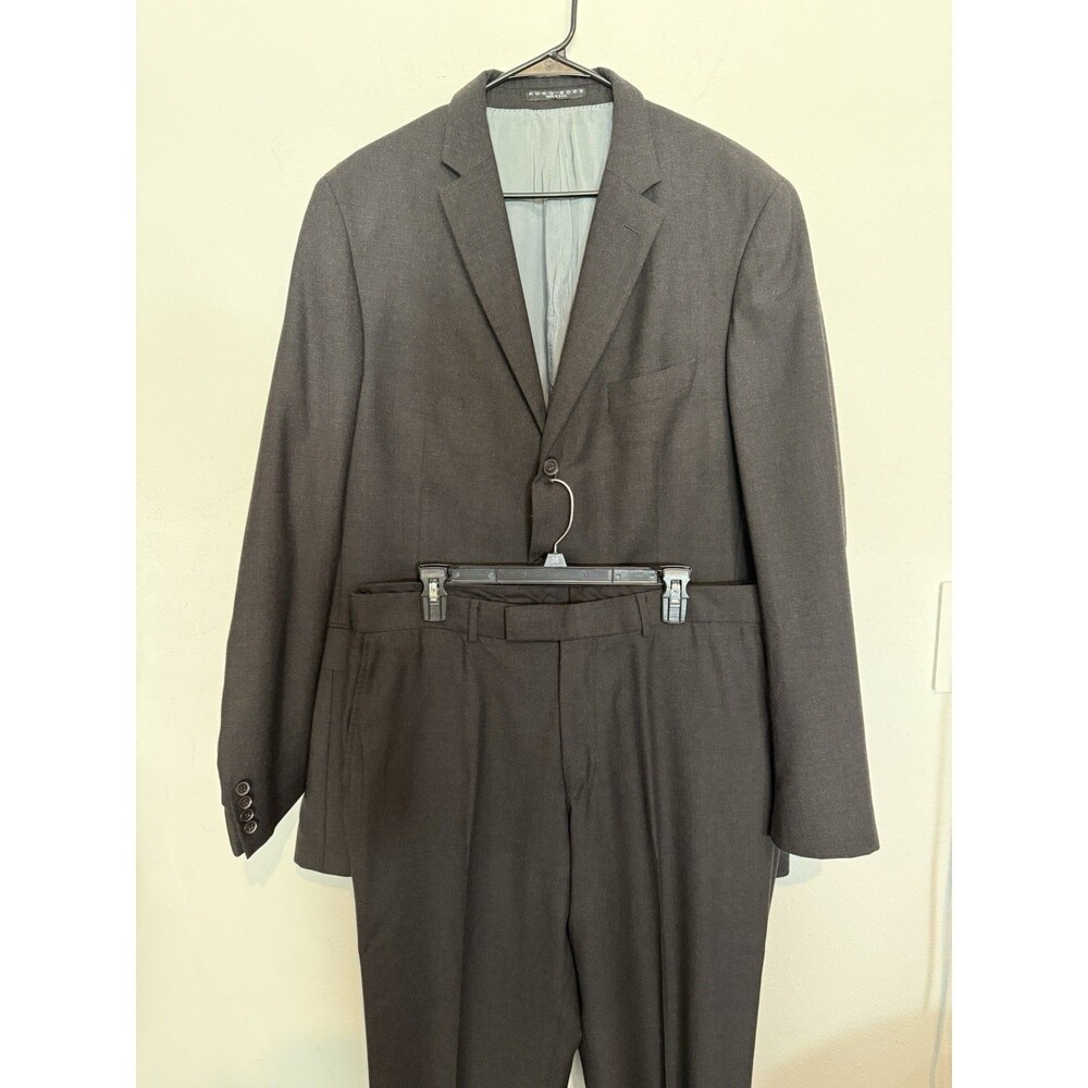 Hugo Boss Rossellini Movie Mens Suit Two Piece 44L  Gray Mens Three Button Wool